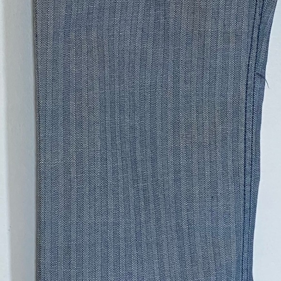 90s VTG Club Monaco Blue/Grey Herringbone Bootcut Mid-Rise Jeans Size 8 TALL - Picture 5 of 7
